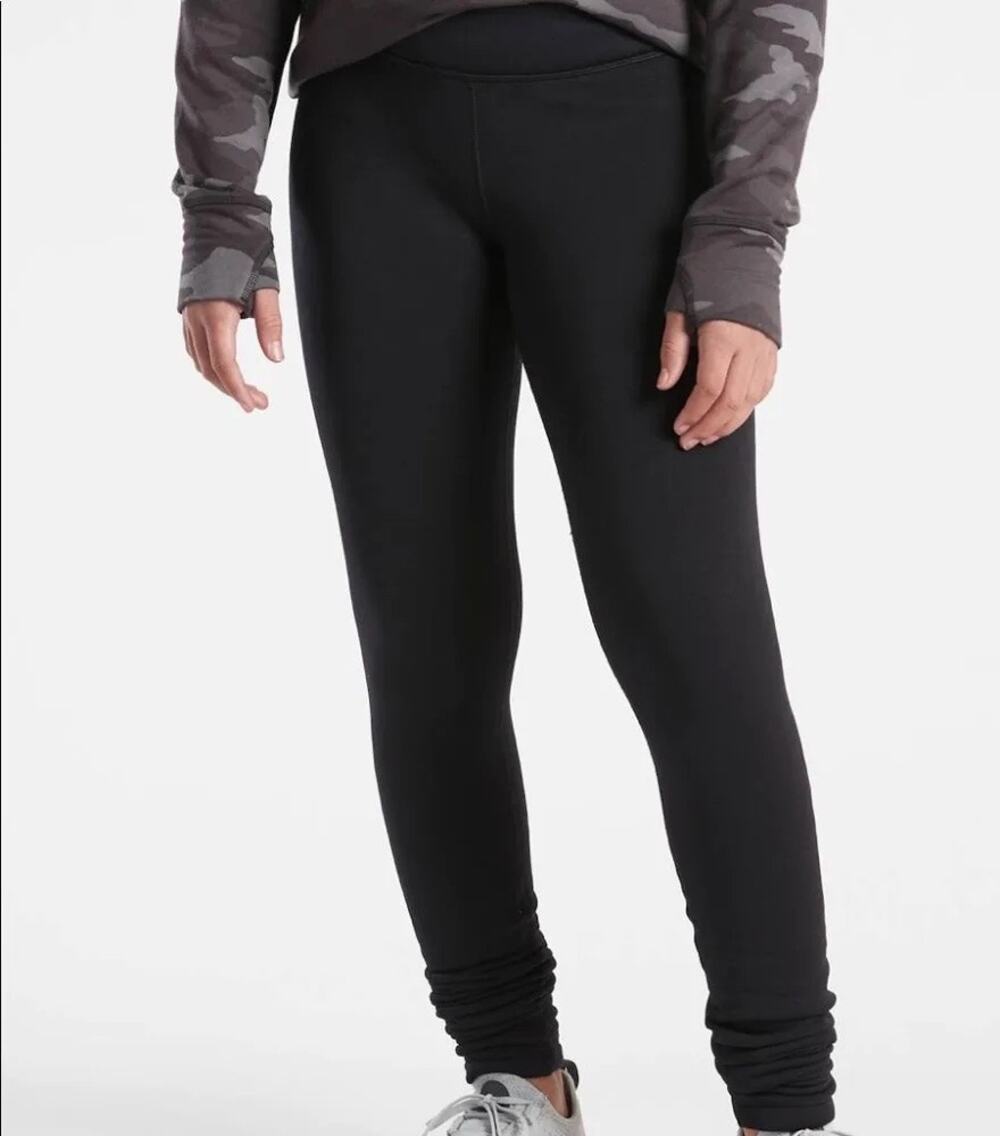 Athleta Girl High Rise Polartec Fleece Leggings - Size 12